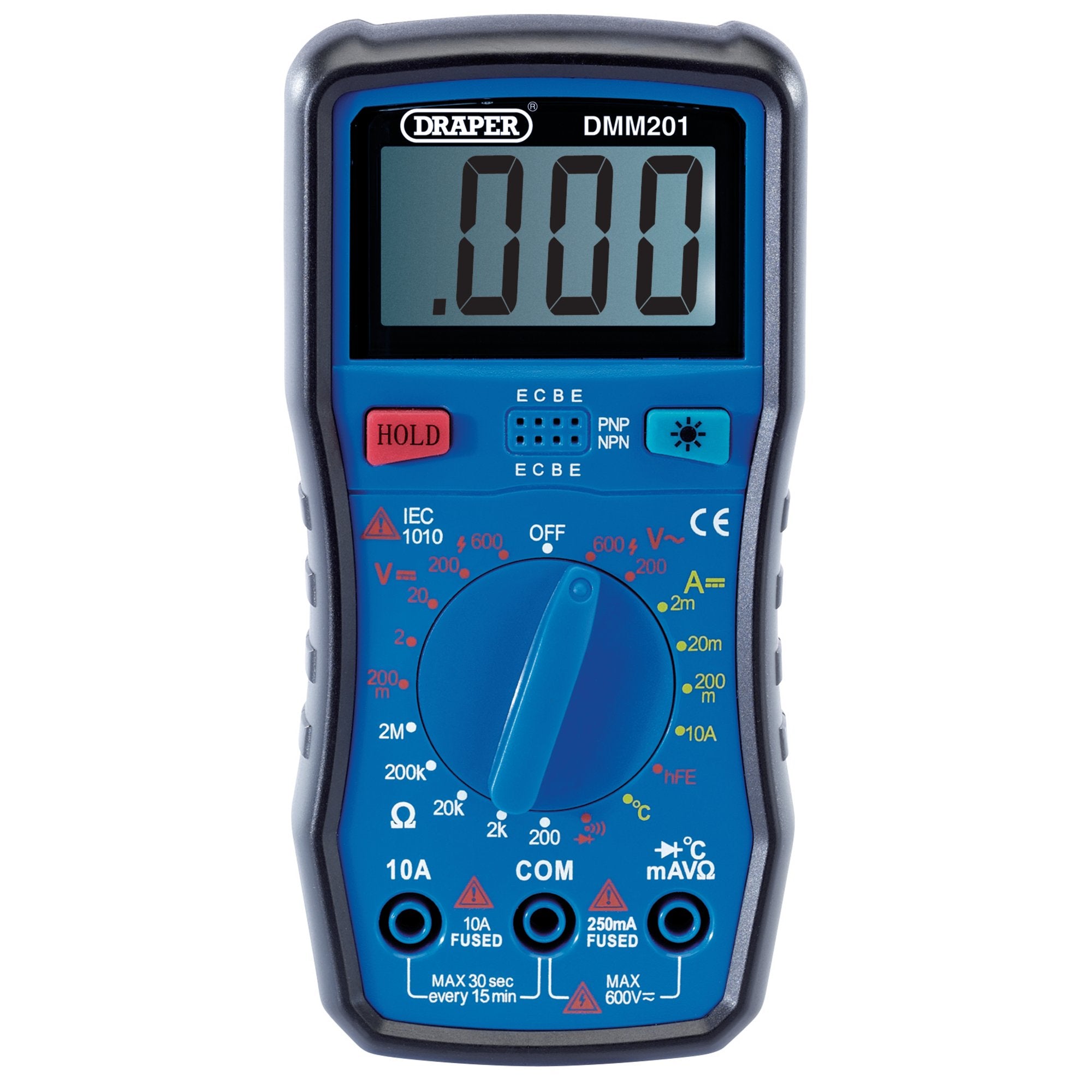 Manual-Ranging-Digital-Multimeter,-1-x-Test-Leads,-1-x-Temp-Probe